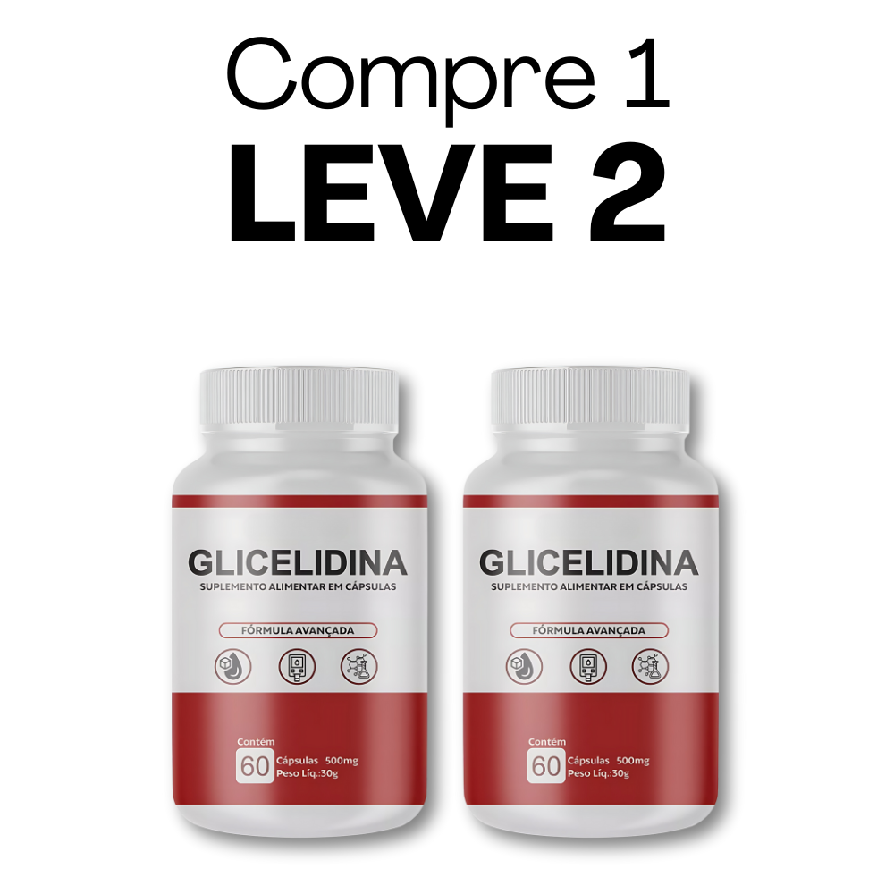 Glicelidina Original 60 Cápsulas - Solução Para Controlar Sua Glicose + Frete Grátis