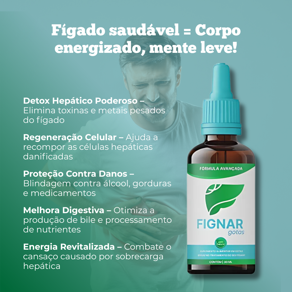 Fignar Gotas Original 30ml - Seu Aliado Para um Fígado Saudável + Frete Grátis