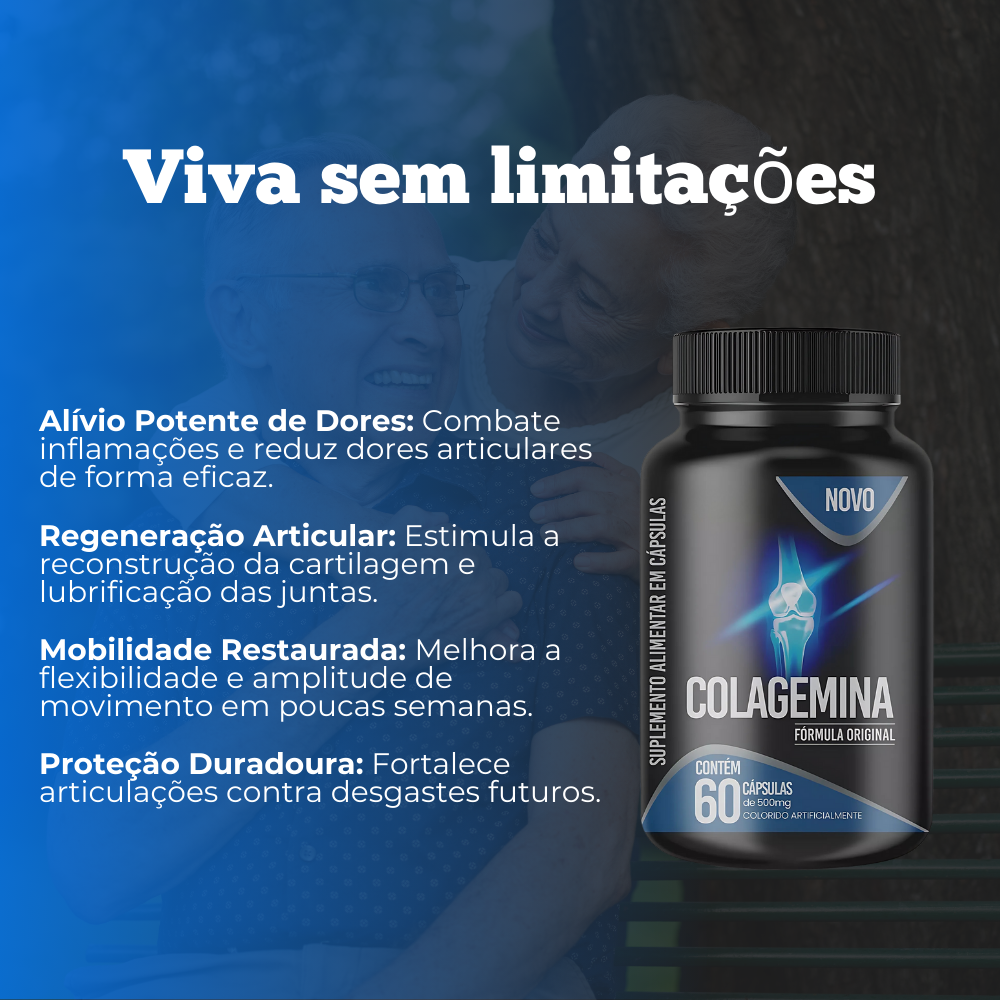 Colagemina Original 60 Cápsulas - Vida Para As Articulações + Frete Grátis