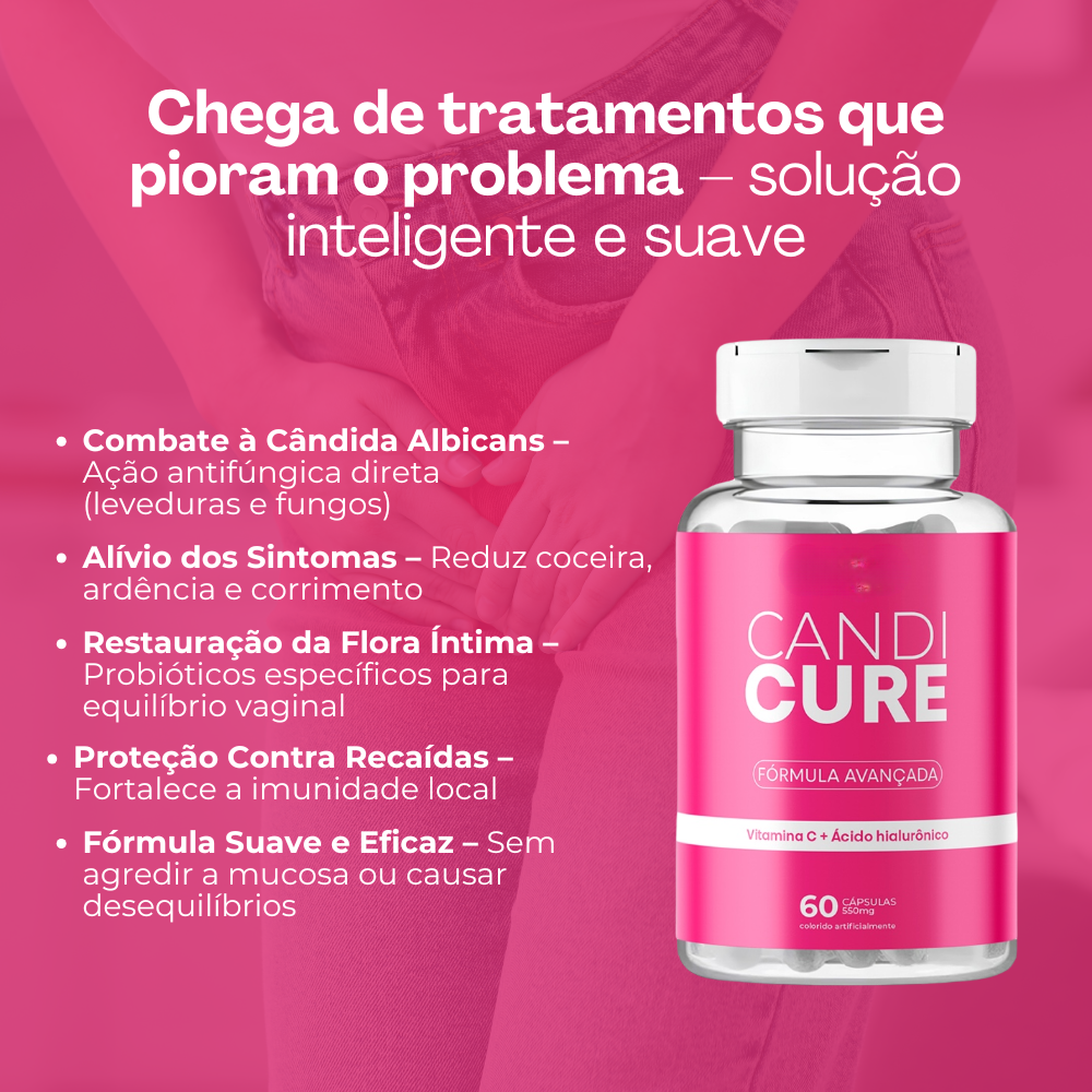 Candi Cure Original 60 Cápsulas - Apoio Natural para o Bem-Estar Feminino + Frete Grátis