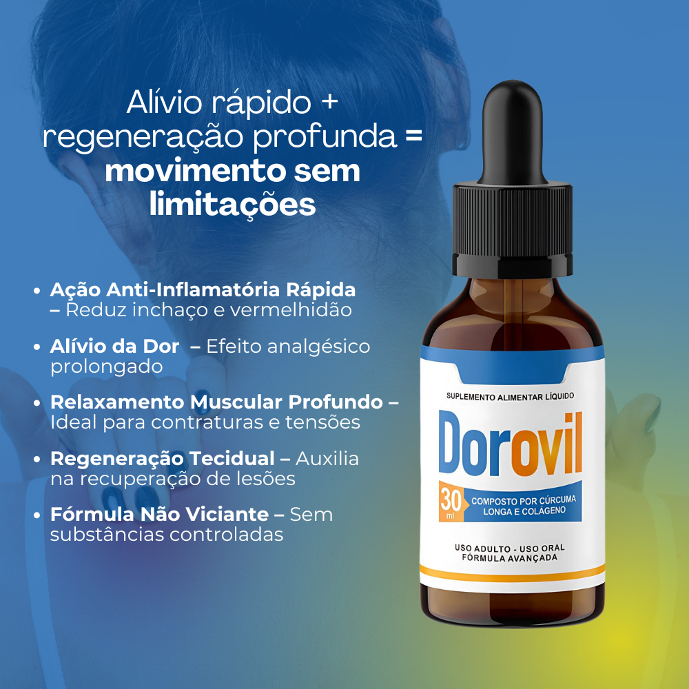 Dorovil Original 30ml - Alivie Suas Dores + Frete Grátis