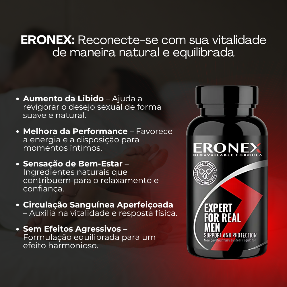 Eronex Original 60 Cápsulas - O Melhor Amigo Do Homem + Frete Grátis
