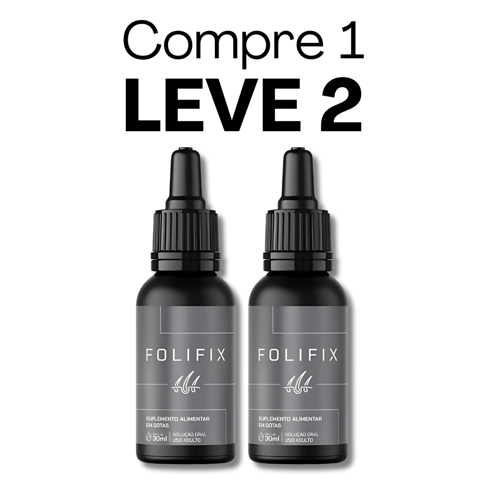 Folifix Original 30ml - Cabelos Mais Fortes e Cheios de Vida + Frete Grátis
