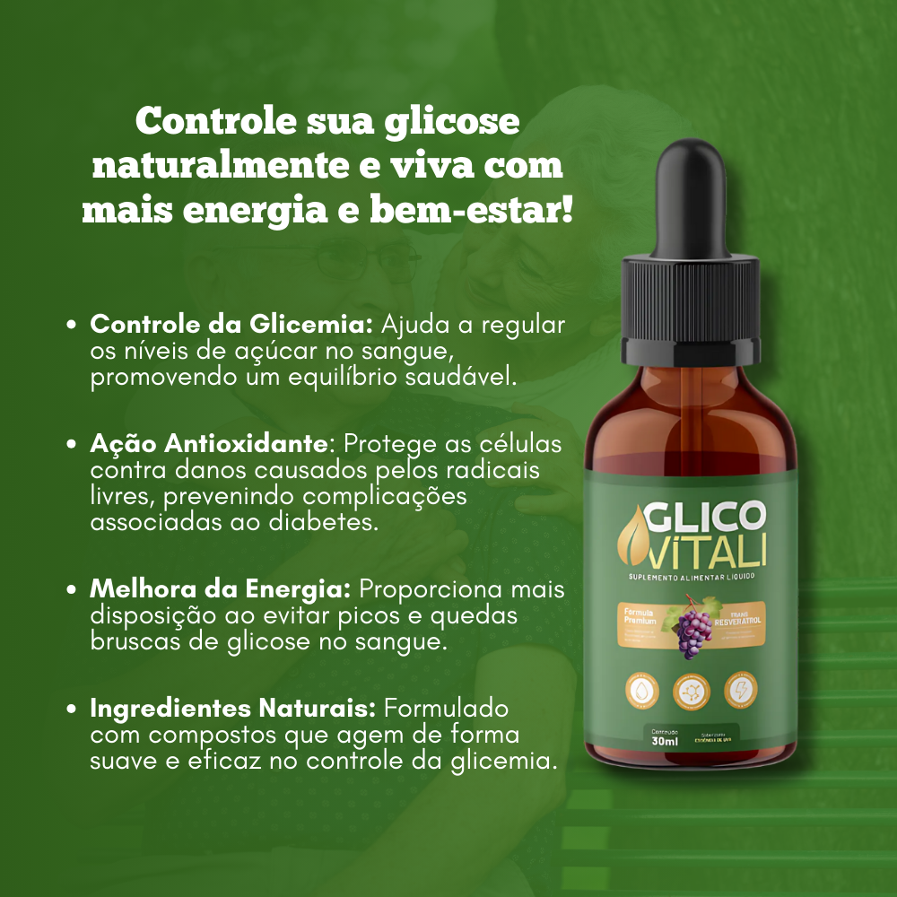 Glico Vitali Original 30ml - Equilíbrio da Glicemia no Dia a Dia + Frete Grátis