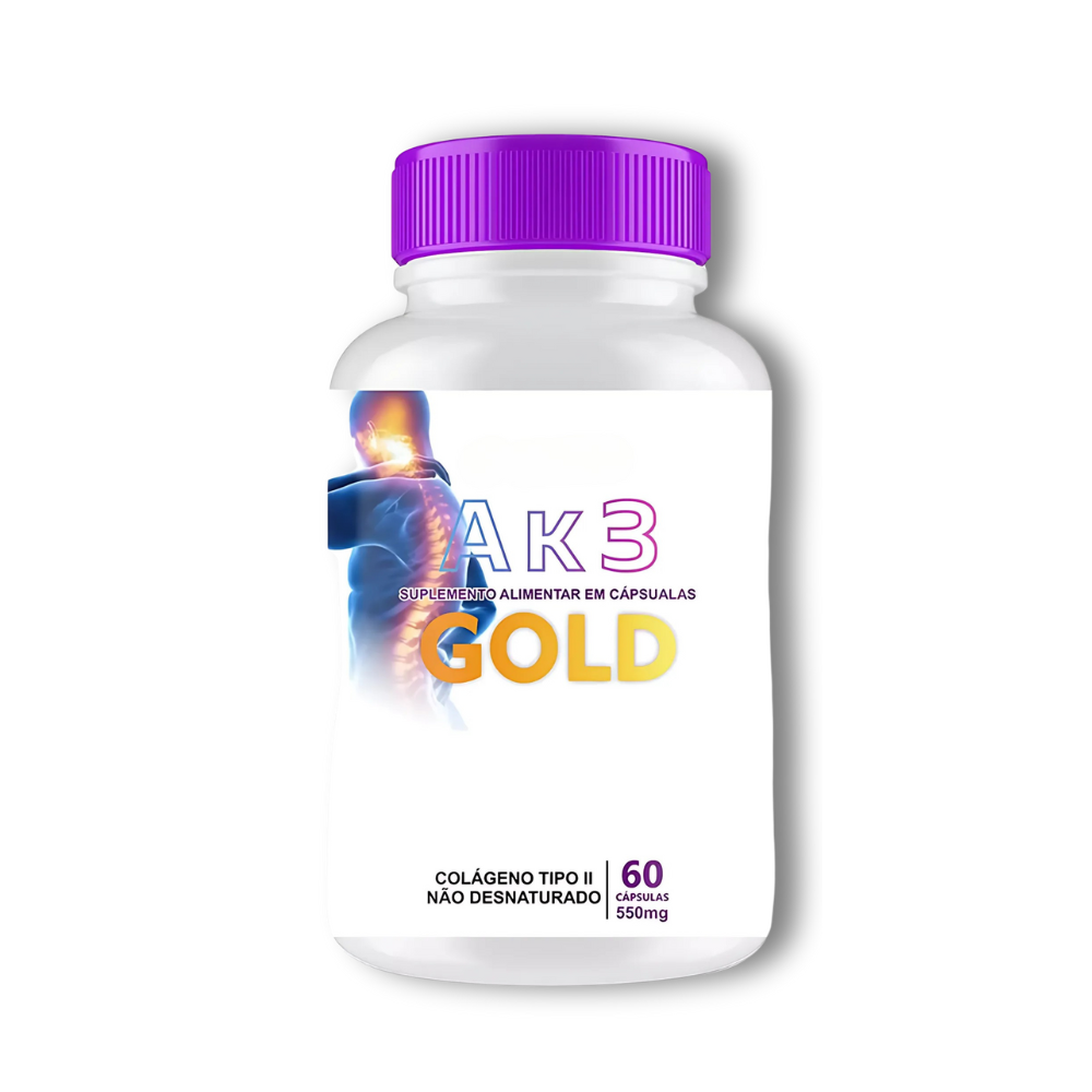 Gold Ak3 Original 60 Cápsulas - Acabe com os Desconfortos + Frete Grátis