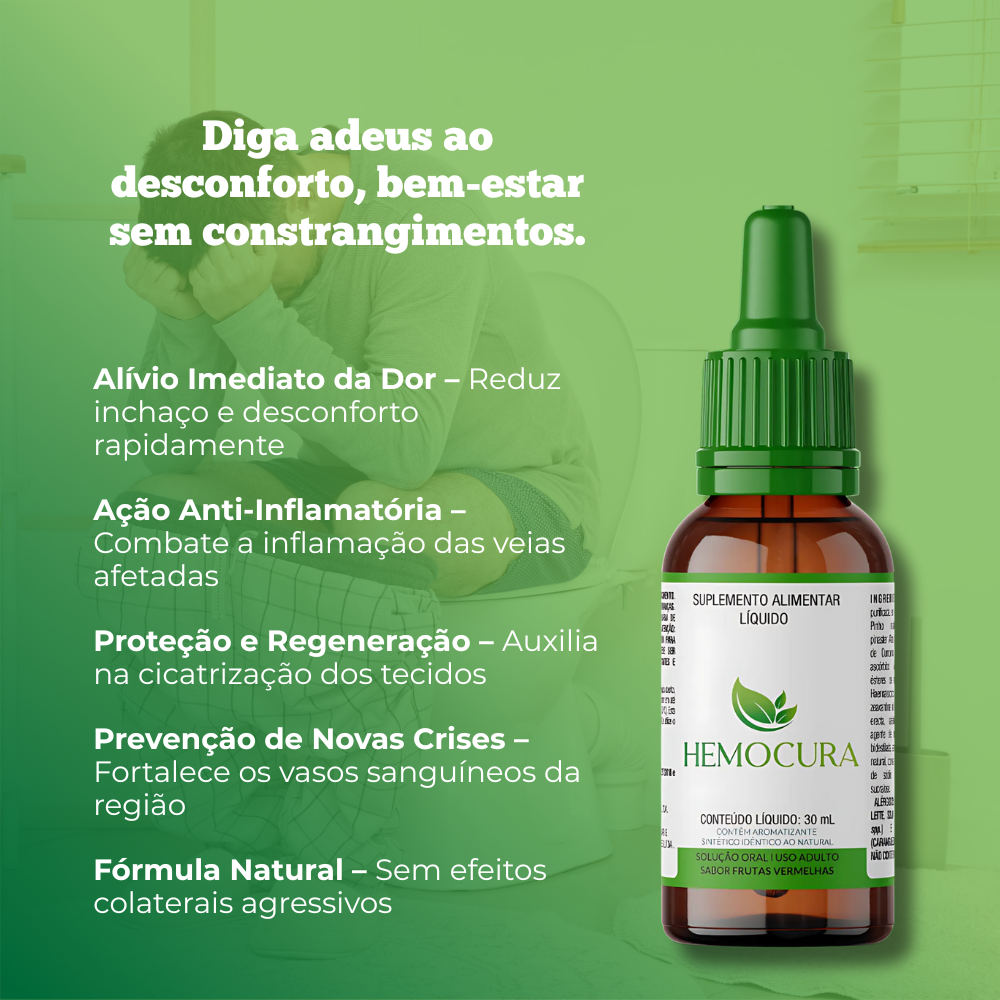 Hemocura Original 30ml - Livre-se do Desconforto + Frete Grátis