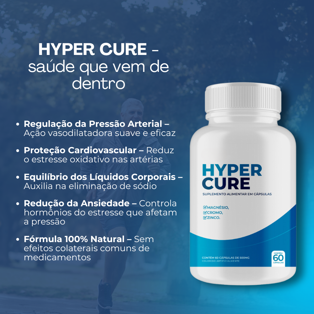 Hyper Cure 60 Cápsulas - Seu Aliado No Bem-Estar + Frete Grátis