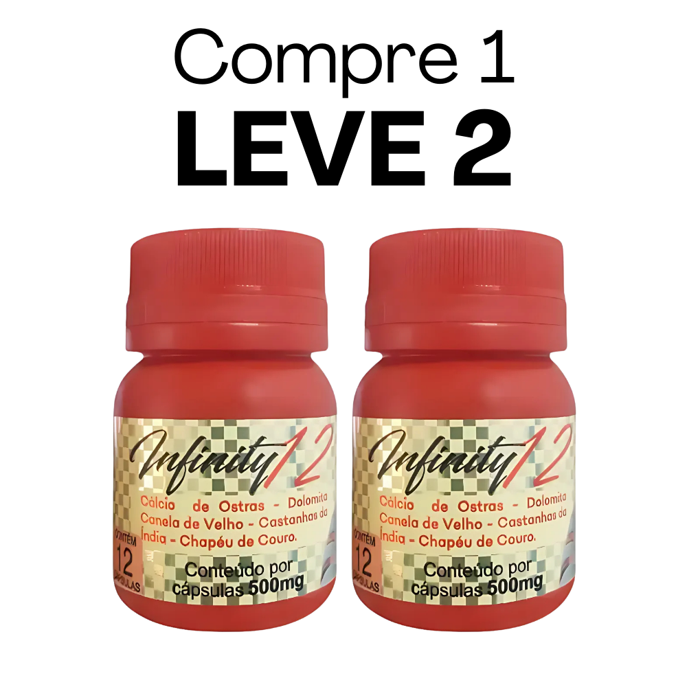 Infinity 12 Original 12 Cápsulas - Alívio de Dores e Redução de Inflamações + Frete Grátis