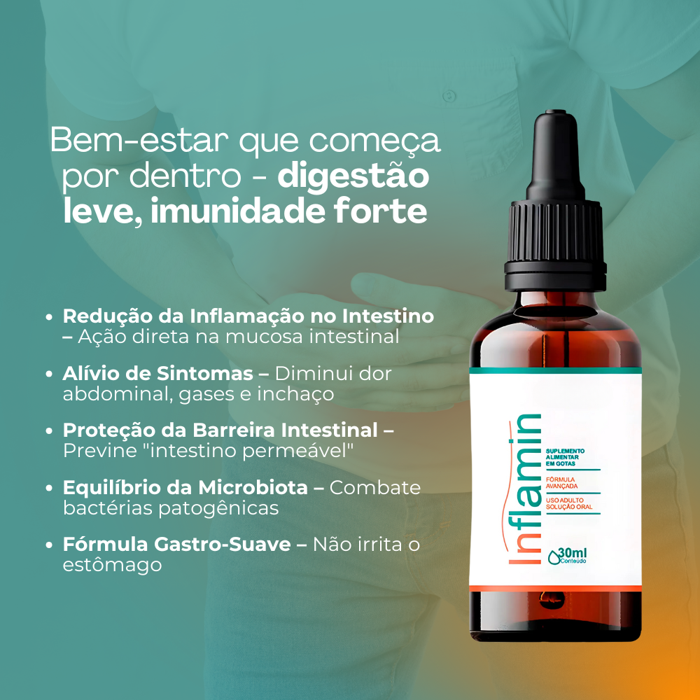 Inflamin Original 30ml - Viva Bem Sem Inflamações + Frete Grátis