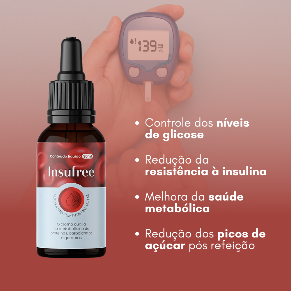 Insufree Original 30ml - A Solução Para Sua Glicose + Frete Grátis