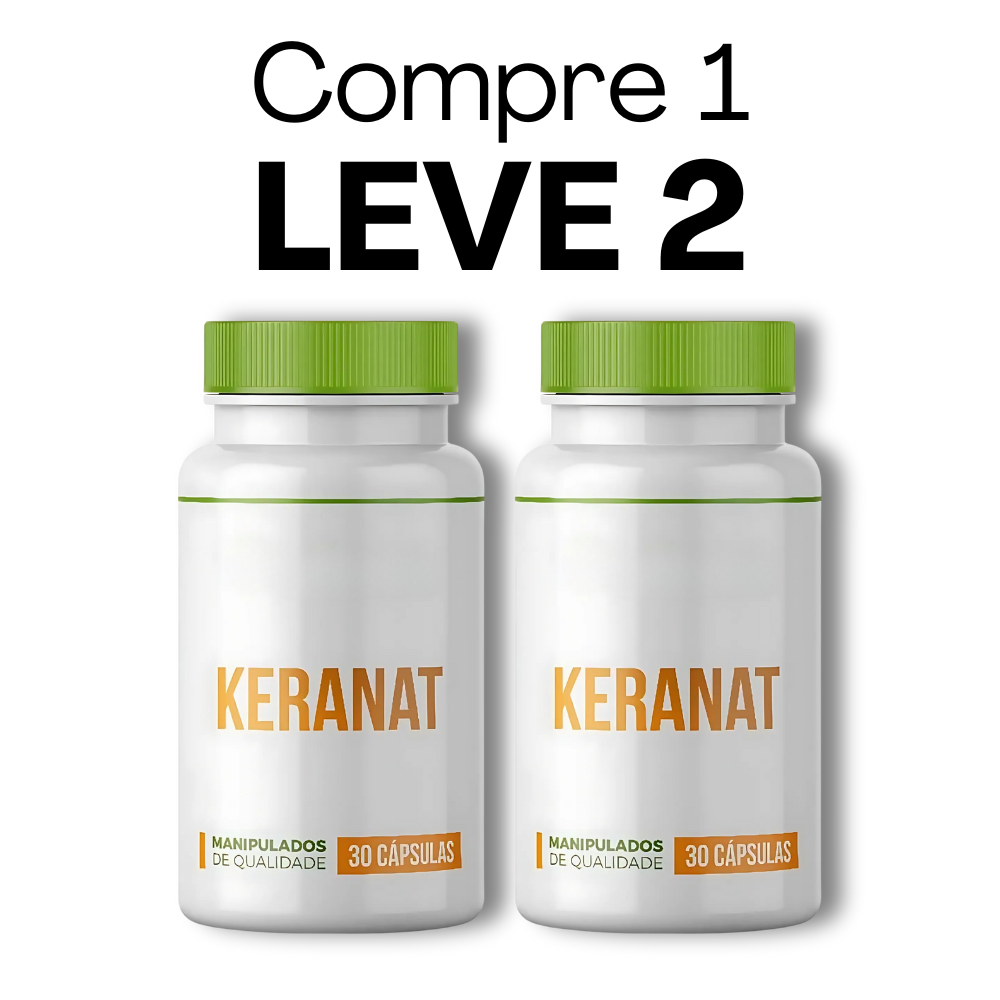 Keranat - 30 Cápsulas - Cabelos Mais Saudáveis + Frete Grátis