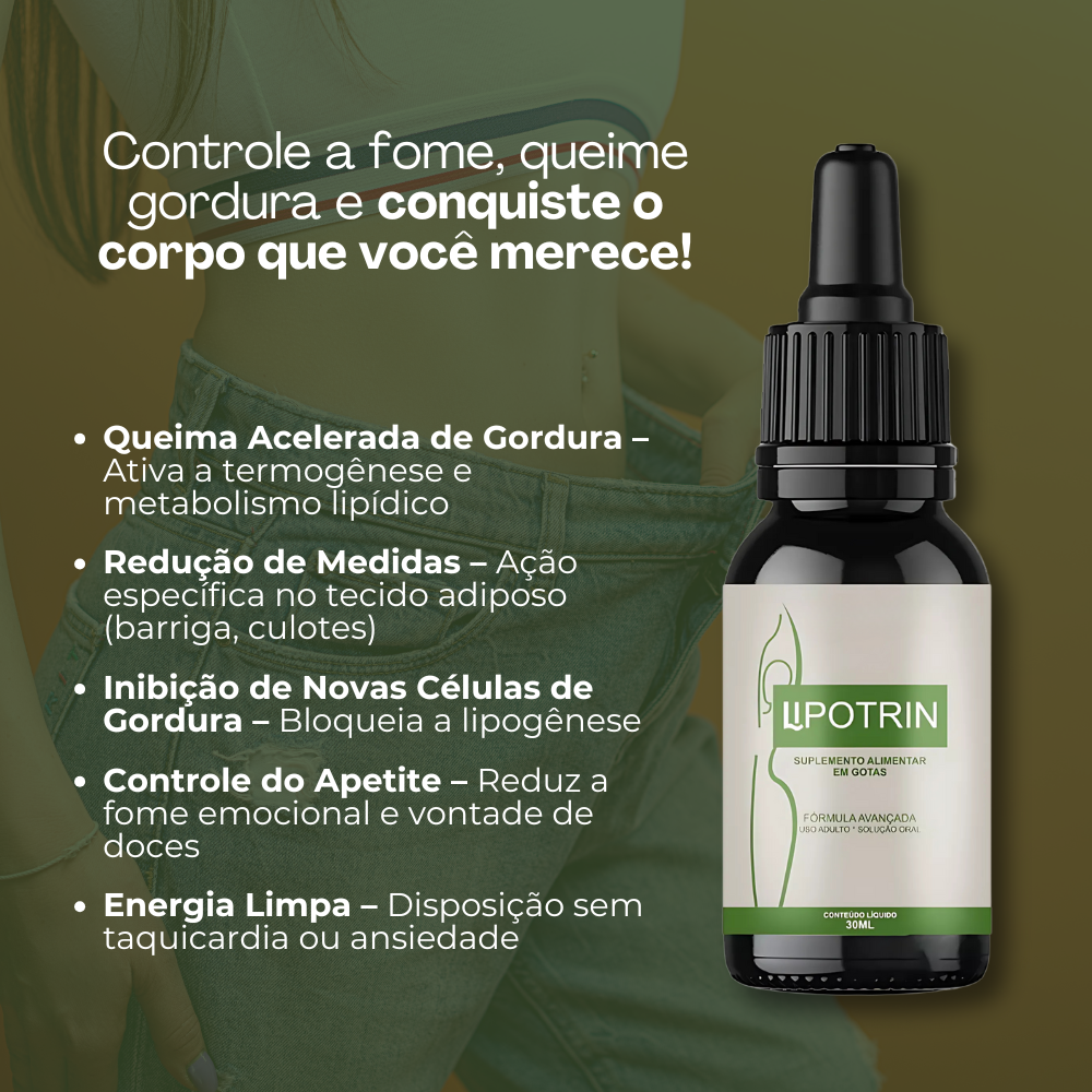 Lipotrin Original 30ml - Emagreça de Forma Rápida + Frete Grátis