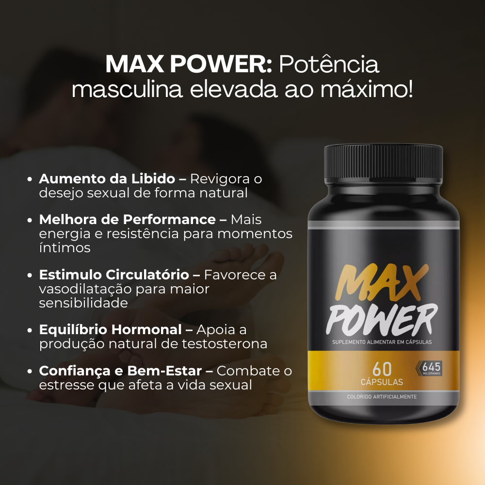 Max Power Original 60 Cápsulas - Energia e Vitalidade para o Seu Dia a Dia + Frete Grátis