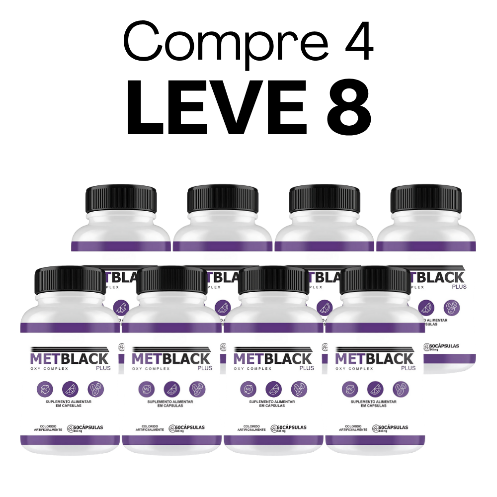 MetBlack Original 60 Cápsulas - Seu Aliado No Emagrecimento + Frete Grátis