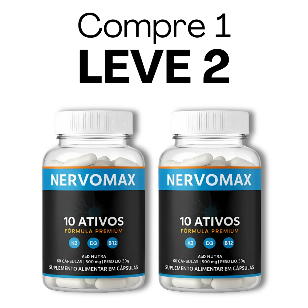 Nervomax Original 60 Cápsulas - Acabe com as Suas Dores + Frete Grátis