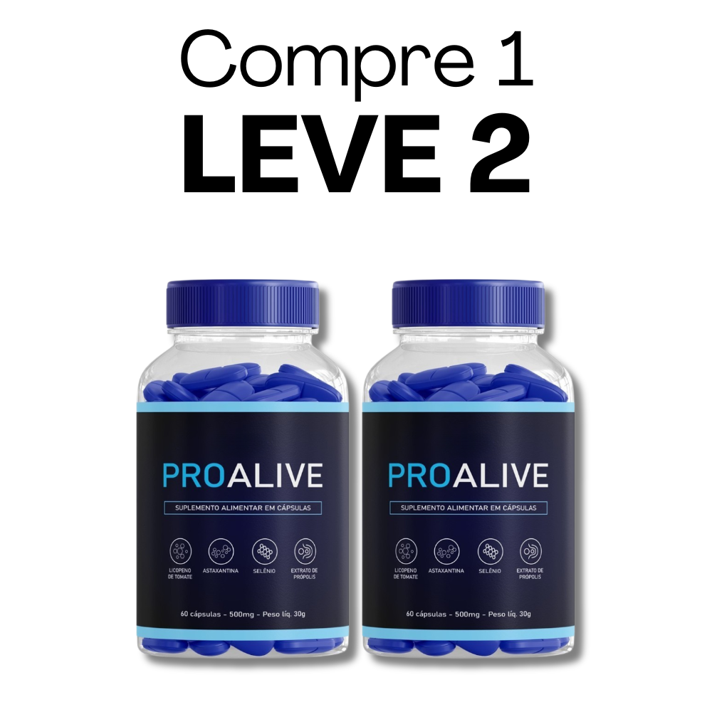 Proalive Original 60 Cápsulas - Bem-Estar da Próstata + Frete Grátis