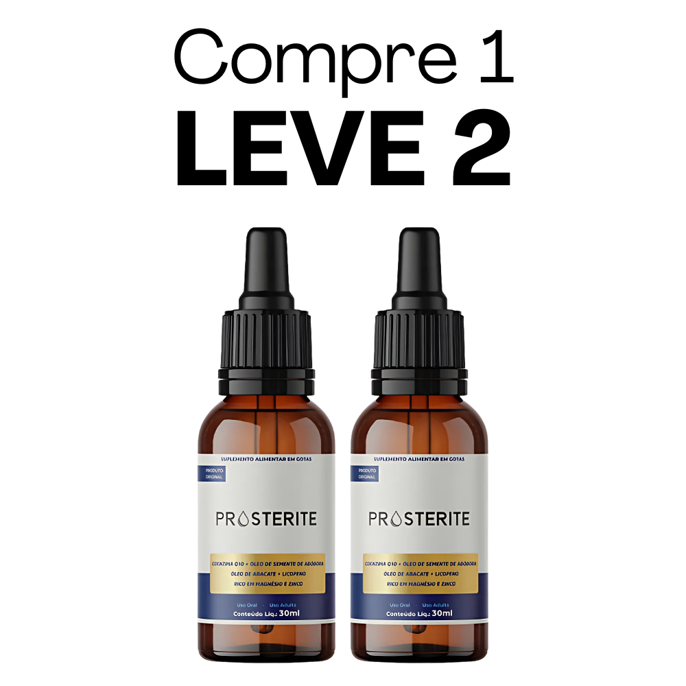Prosterite Original 30ml - Seu Aliado Para o Bem-Estar da Próstata + Frete Grátis