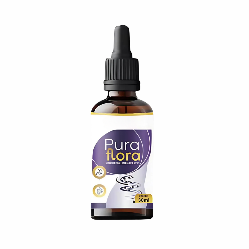 Pura Flora Original 30ml - equilíbrio da flora intestinal - Frete Grátis