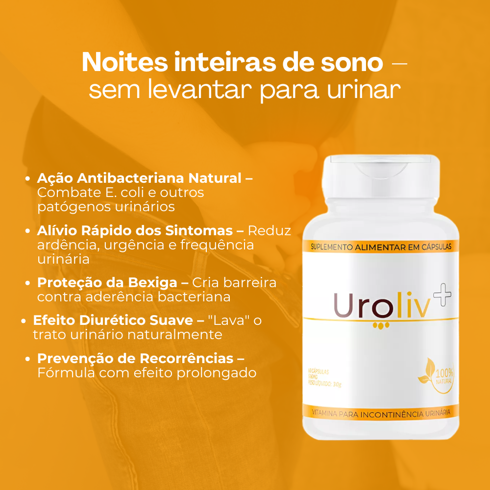 Uroliv Original 60 Cápsulas - o Conforto Urinário no Dia a Dia + Frete Grátis