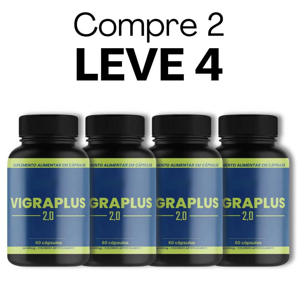 Vigraplus - 60 Cápsulas - Desempenho para a Vida Íntima + Frete Grátis