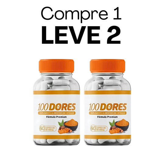 100 Dores Original 60 Cápsulas - Conforto e Bem-Estar para o Seu Dia a Dia + Frete Grátis