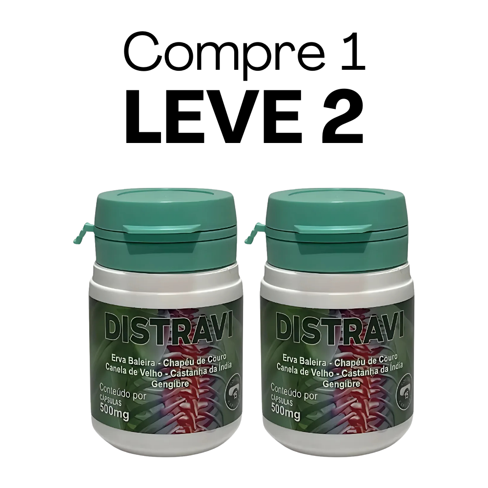 Distravi Original 15 Cápsulas - Alívio Natural de Dores + Frete Grátis