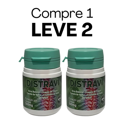 Distravi Original 15 Cápsulas - Alívio Natural de Dores + Frete Grátis