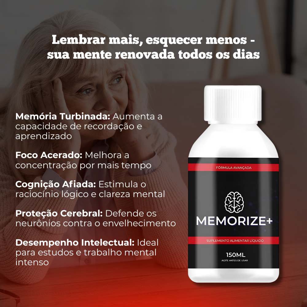 Memorize Original 150ml - Fortaleça sua Memória + Frete Grátis