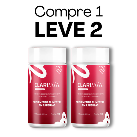 Clarivita Original 60 Cápsulas - Sua Pele Radiante + Frete Grátis