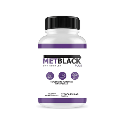 MetBlack Original 60 Cápsulas - Seu Aliado No Emagrecimento + Frete Grátis