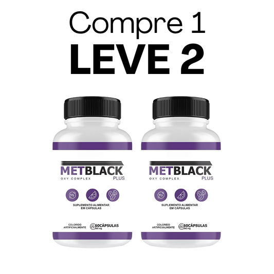 MetBlack Original 60 Cápsulas - Seu Aliado No Emagrecimento + Frete Grátis