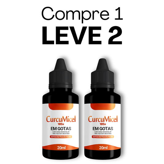 Curcumicel Em Gotas Original 20ml - Diga Adeus às Dores e Recupere sua Mobilidade + Frete Grátis