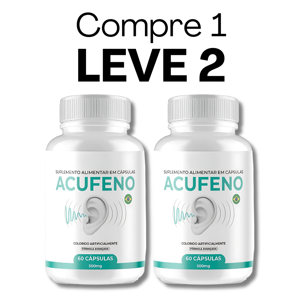 Acufeno Original 60 Cápsulas - Ouça Com Mais Clareza + Frete Grátis