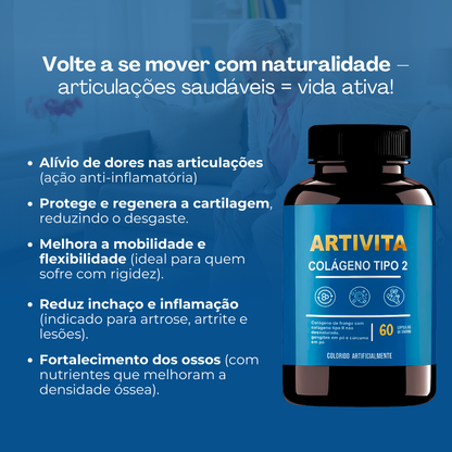 Artivita Original 60 Cápsulas - Vida Para As Articulações + Frete Grátis