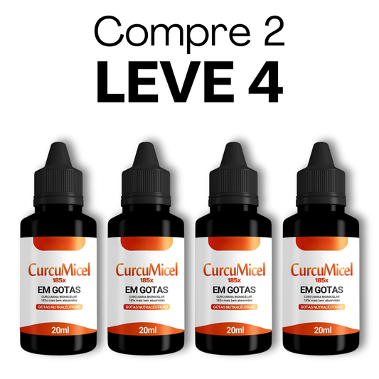 Curcumicel Em Gotas Original 20ml - Diga Adeus às Dores e Recupere sua Mobilidade + Frete Grátis