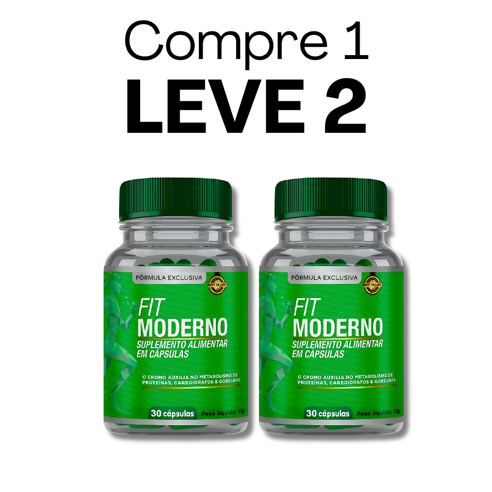 Fit Moderno Original 30 Cápsulas - Seu Aliado No Emagrecimento + Frete Grátis