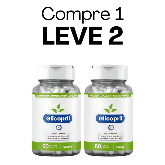 Glicopril Original 60 Cápsulas - Suplemento Natural para Apoiar o Equilíbrio da Glicemia + Frete Grátis