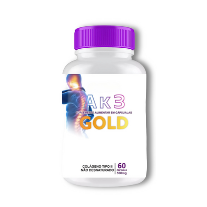 Gold Ak3 Original 60 Cápsulas - Acabe com os Desconfortos + Frete Grátis