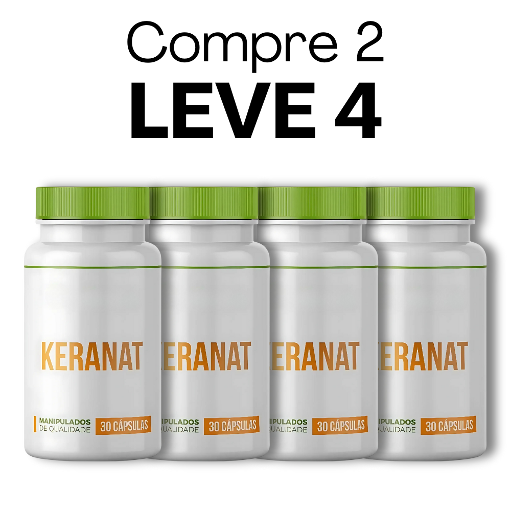 Keranat - 30 Cápsulas - Cabelos Mais Saudáveis + Frete Grátis