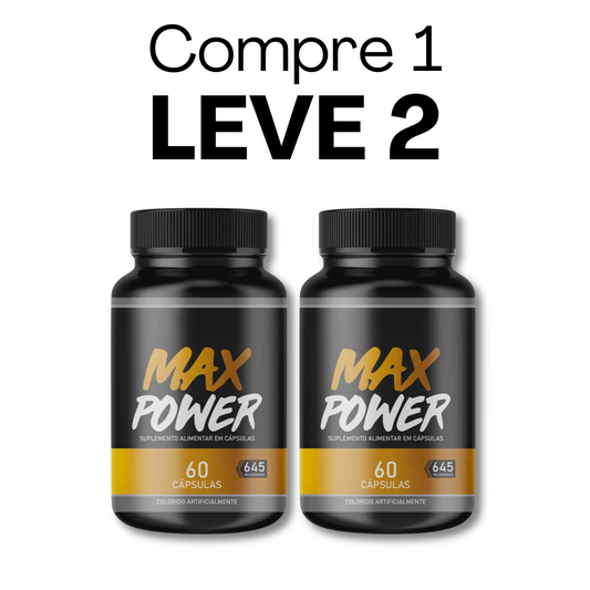 Max Power Original 60 Cápsulas - Energia e Vitalidade para o Seu Dia a Dia + Frete Grátis