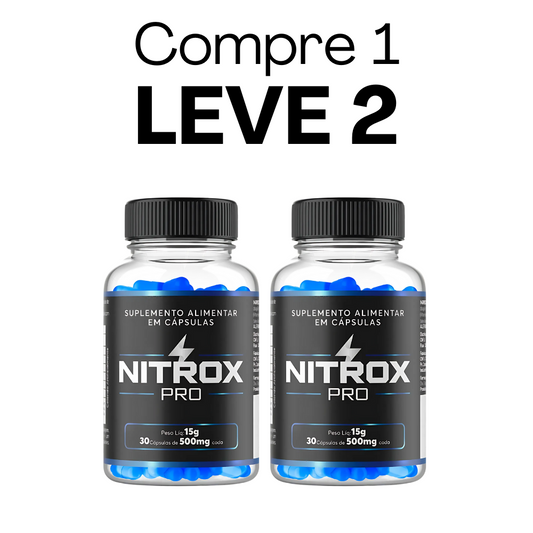Nitrox Pro Original 60 Cápsulas - Energia e Desempenho para uma Rotina Ativa + Frete Grátis