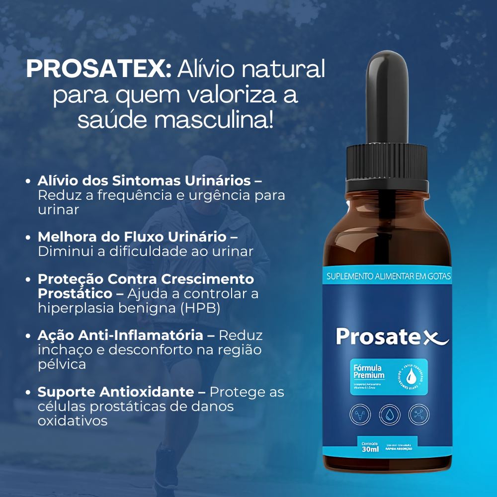 Prosatex Original 30ml - Bem-Estar da Próstata + Frete Grátis