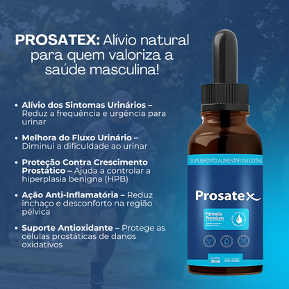 Prosatex Original 30ml - Bem-Estar da Próstata + Frete Grátis