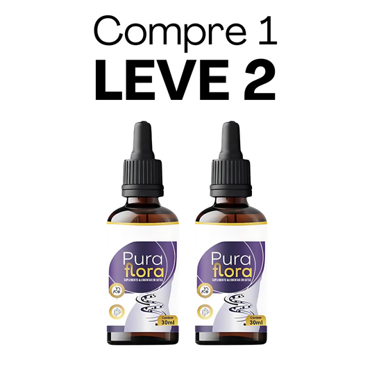 Pura Flora Original 30ml - equilíbrio da flora intestinal - Frete Grátis