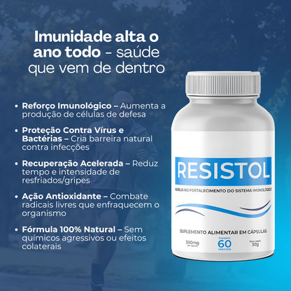 Resistol Original 60 Cápsulas - Aumente Sua Imunidade Contra Herpes + Frete Grátis