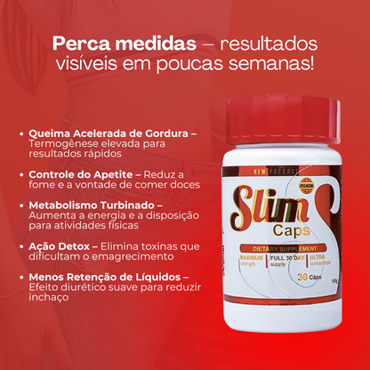 Slim Caps Original 30 Cápsulas - Perda de Peso com Leveza e Equilíbrio + Frete Grátis